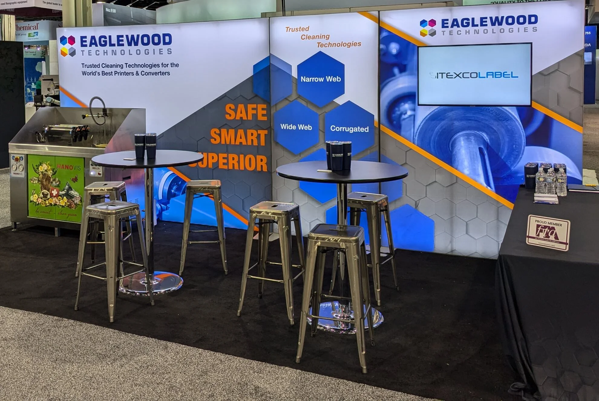 Eaglewood booth at LabelExpo 2024