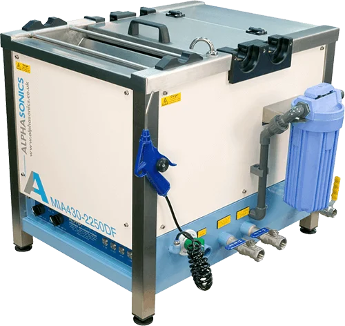 Image of the Alphansonic Mia Standing anilox cleaning system Compact Bench Top Model