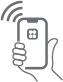 telegram smartphone icon